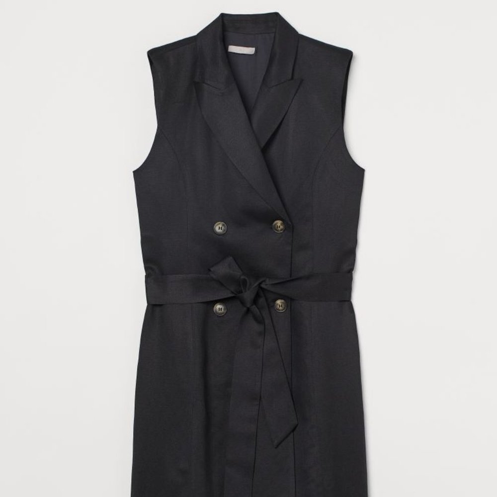 EUC H&M Sleeveless Jacket Dress Size Small